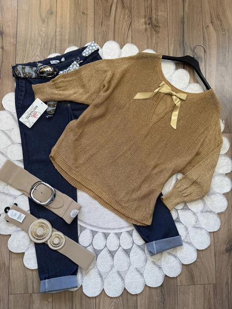 Aranybarna masnis pulóver