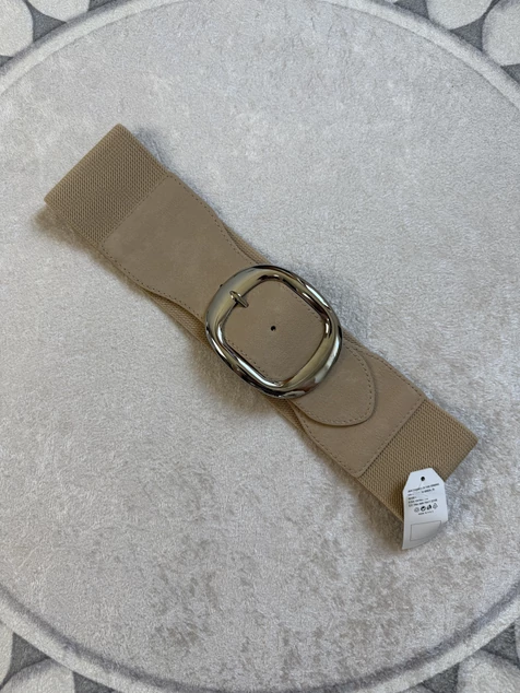 Cappuccino ezüst csatos öv