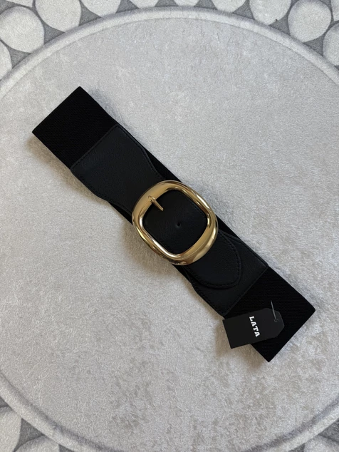 Fekete arany csatos öv