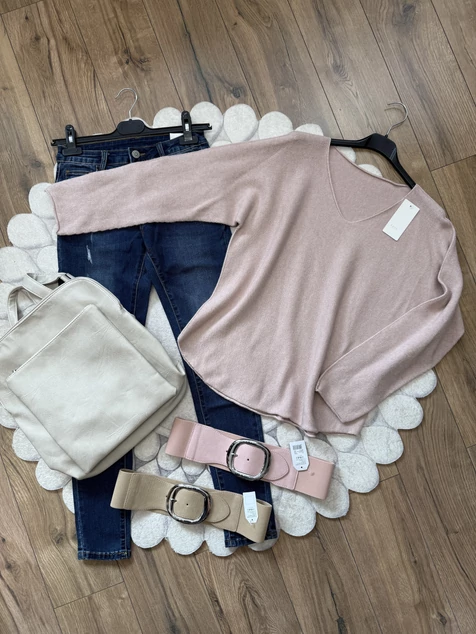 Púder Milano kötött pulóver