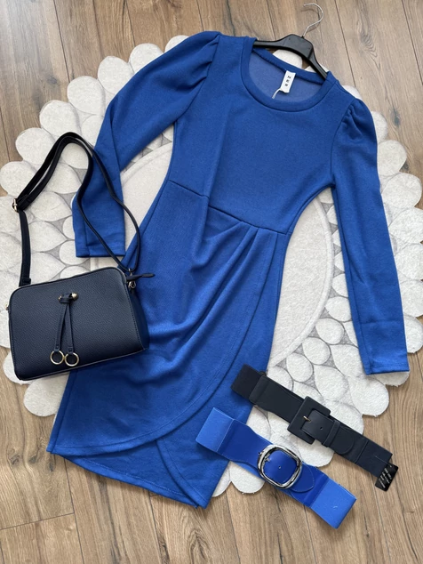 Királykék elegáns kötött ruha Királykék elegáns kötött ruha