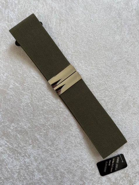 Khaki arany csatos öv