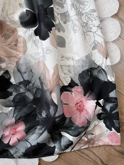 Levélmintás flower szoknya