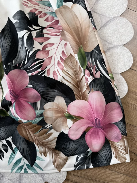 Virágmintás flower szoknya