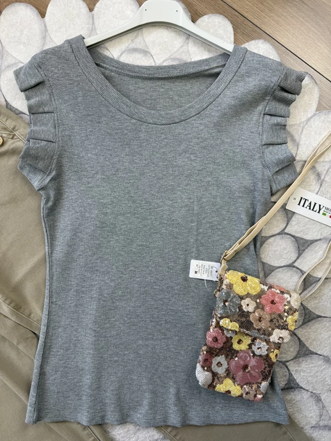 Szürke fashion póló