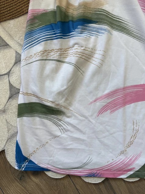 Fehér mintás summer pamut ruha