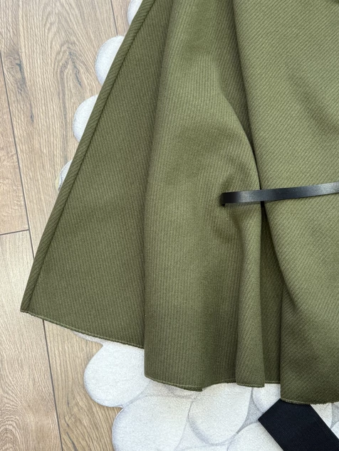 Khaki poncsó kabát