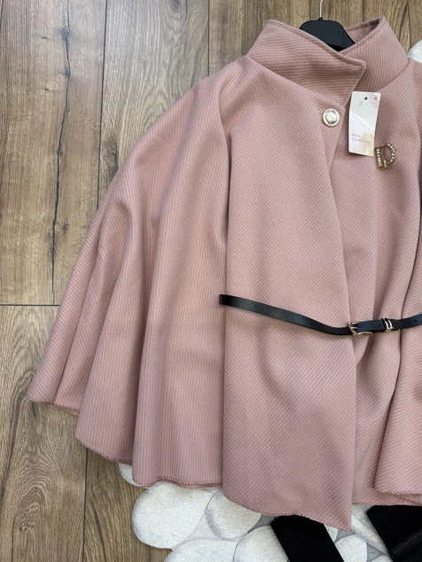 Púder poncsó kabát