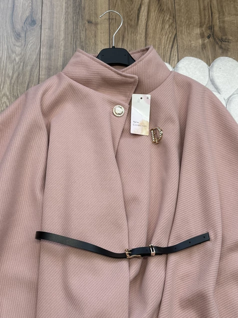 Púder poncsó kabát