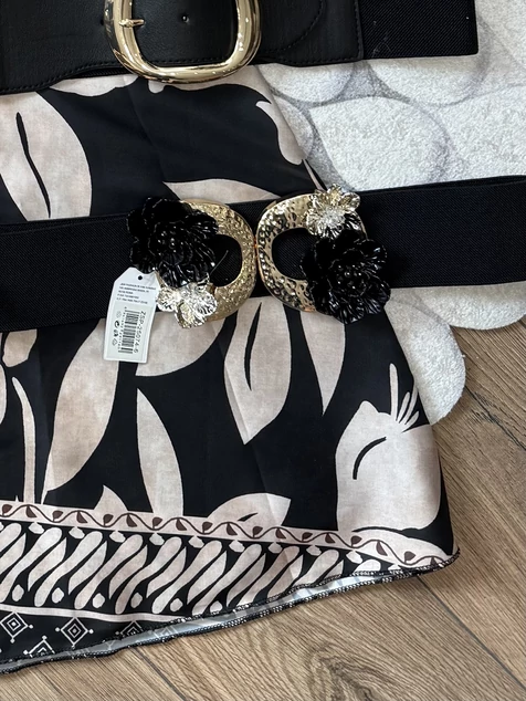 Fekete-bézs Siena ruha