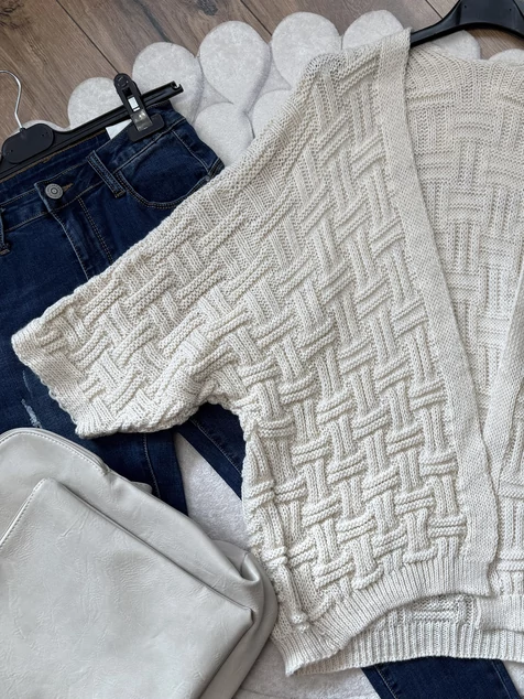 Krém Madrid kötött kardigán