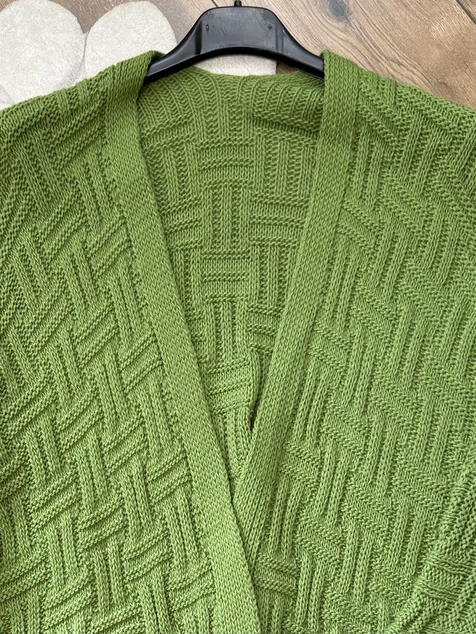 Zöld Madrid kötött kardigán