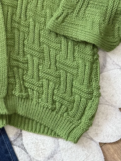 Zöld Madrid kötött kardigán