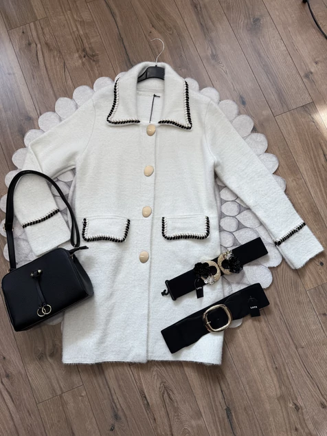 Fehér elegáns Monaco kabát