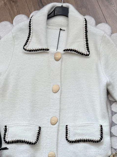 Fehér elegáns Monaco kabát