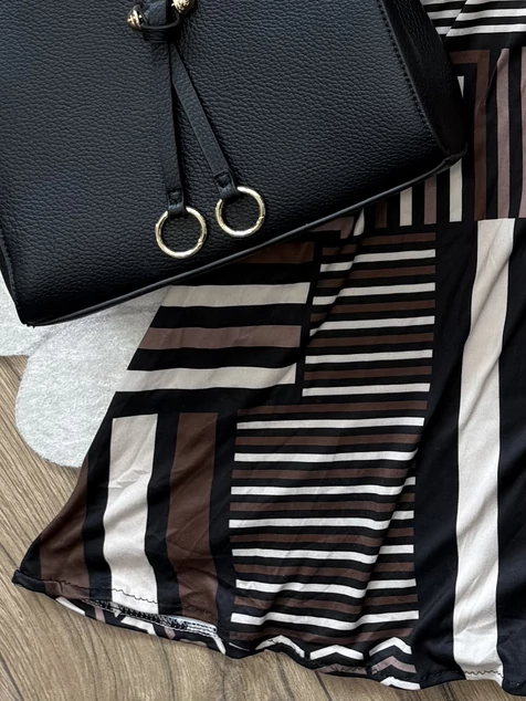 Fekete-bézs New York ruha