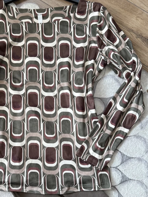 Zöld mintás Bologna felső