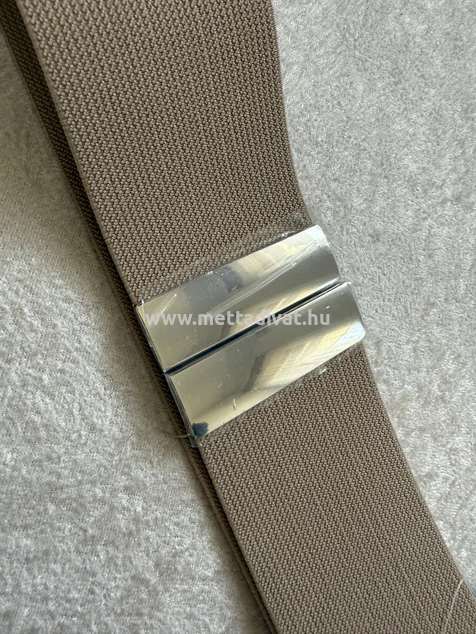 Capuccino ezüst csatos öv basic