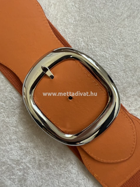 Narancs ezüst csatos öv