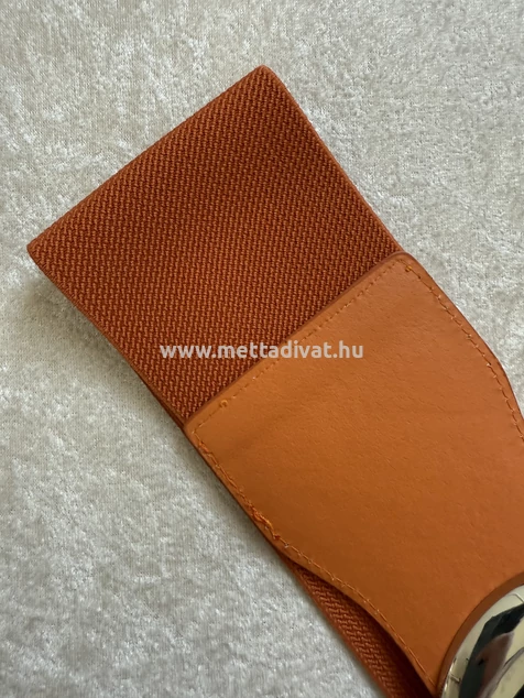 Narancs ezüst csatos öv